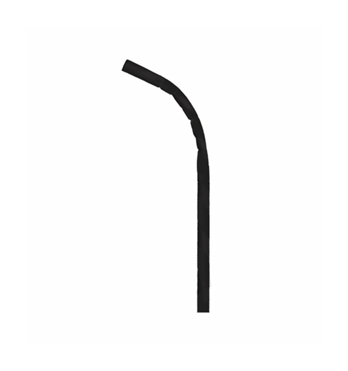 Cannuccia Flessible di Carta Nero Ø6mm 23cm (250 Pezzi) Cannuccia Flessible di Carta Nero Ø6mm 23cm (250 Pezzi)