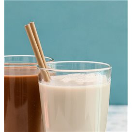 Cannuccia Dritta Carta Negrae Imbustato Kraft Ø8mm 20cm (100 Pezzi)