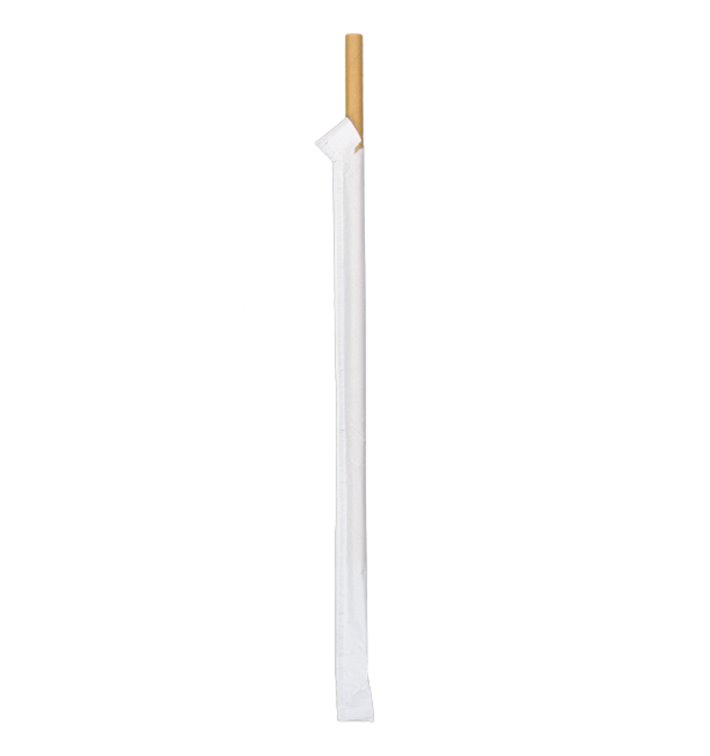 Cannuccia Dritta Carta Naturale Imbustato Ø8mm 20cm (3.000 Pezzi) Cannuccia Dritta Carta Naturale Imbustato Ø8mm 20cm (3.000 Pezzi)