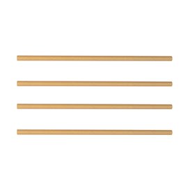 Cannuccia Dritta Carta Naturale Imbustato Ø8mm 20cm (100 Pezzi)