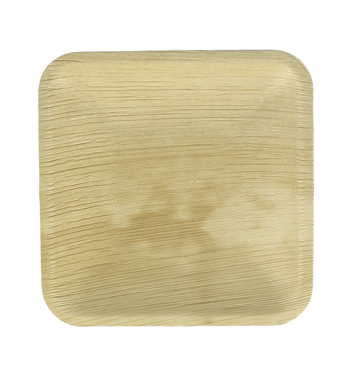 Piatto Quadrato in Foglia di Palma 15x15 cm (200 Pezzi) Piatto Quadrato in Foglia di Palma 15x15 cm (200 Pezzi)