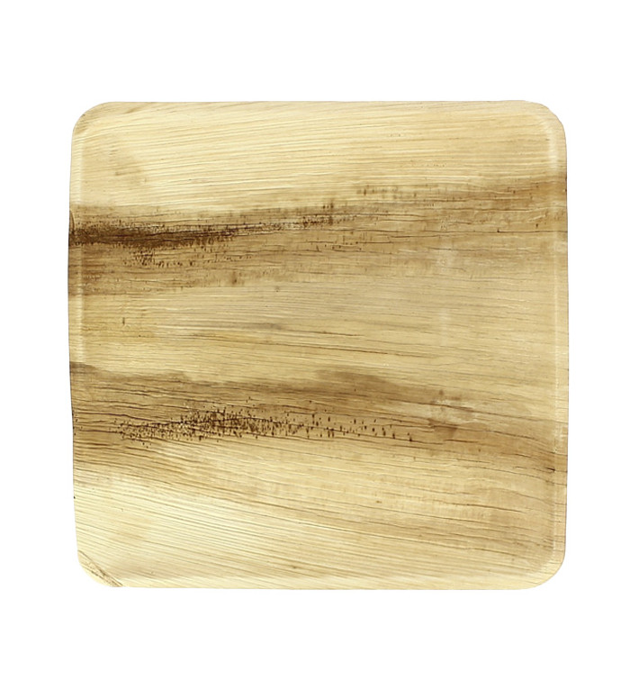 Piatto Quadrato in Foglia di Palma 24x24cm (25 Pezzi) Piatto Quadrato in Foglia di Palma 24x24cm (25 Pezzi)