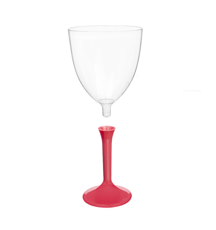 Calice Plastica Vino Gambo Corallo 300ml 2P (20 Pezzi) Calice Plastica Vino Gambo Corallo 300ml 2P (20 Pezzi)