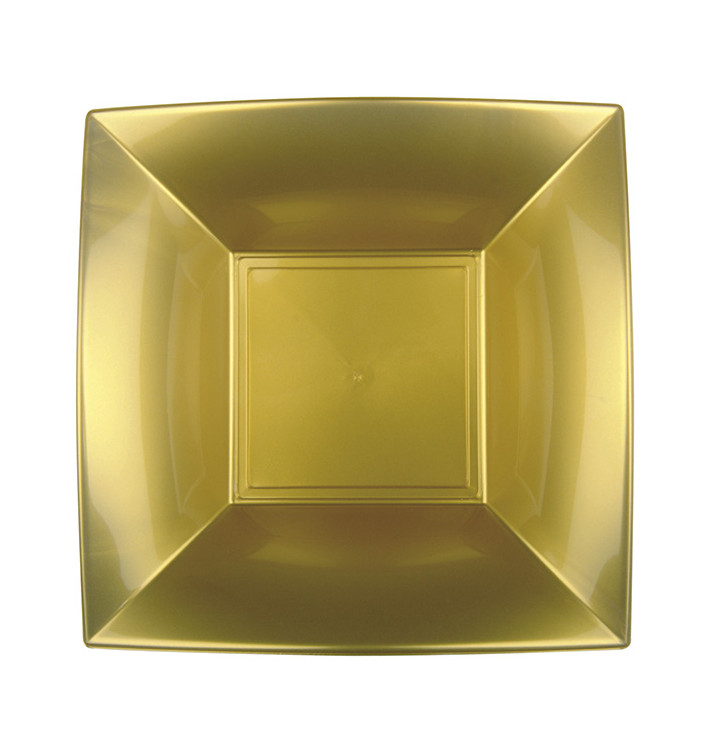 Piatto Plastica Fondo Oro Nice PP 180mm (300 Pezzi) Piatto Plastica Fondo Oro Nice PP 180mm (300 Pezzi)