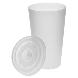 Coperchio a Croce per Bicchiere EPS da 6Oz/7Oz e Carta 6Oz Ø7,4cm (100 Pezzi)