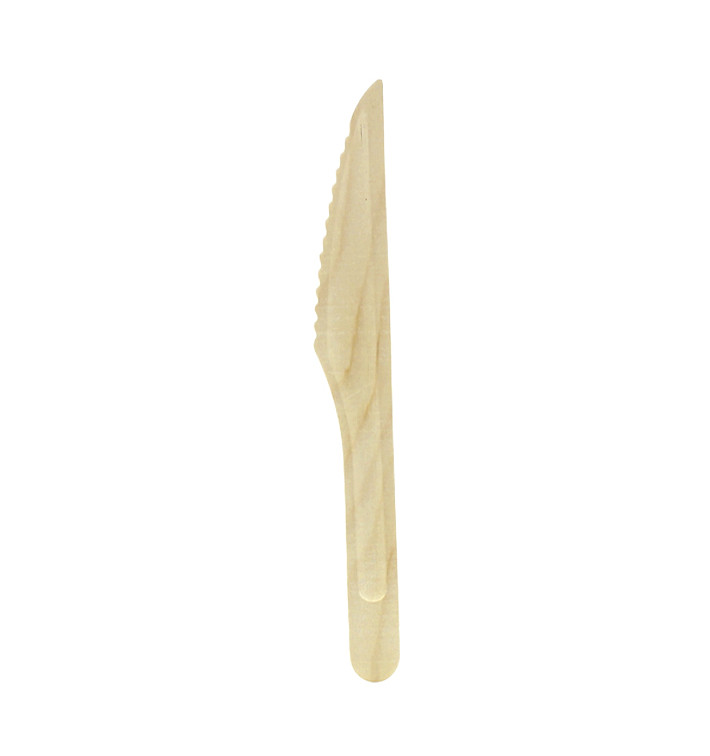 Coltello di Legno Eco 16cm (1.000 Pezzi) Coltello di Legno Eco 16cm (1.000 Pezzi)
