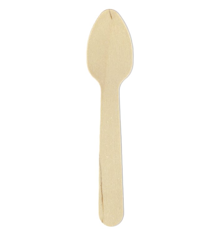 Mini Cucchiaio di Legno Eco 11cm (1.000 Pezzi) Mini Cucchiaio di Legno Eco 11cm (1.000 Pezzi)