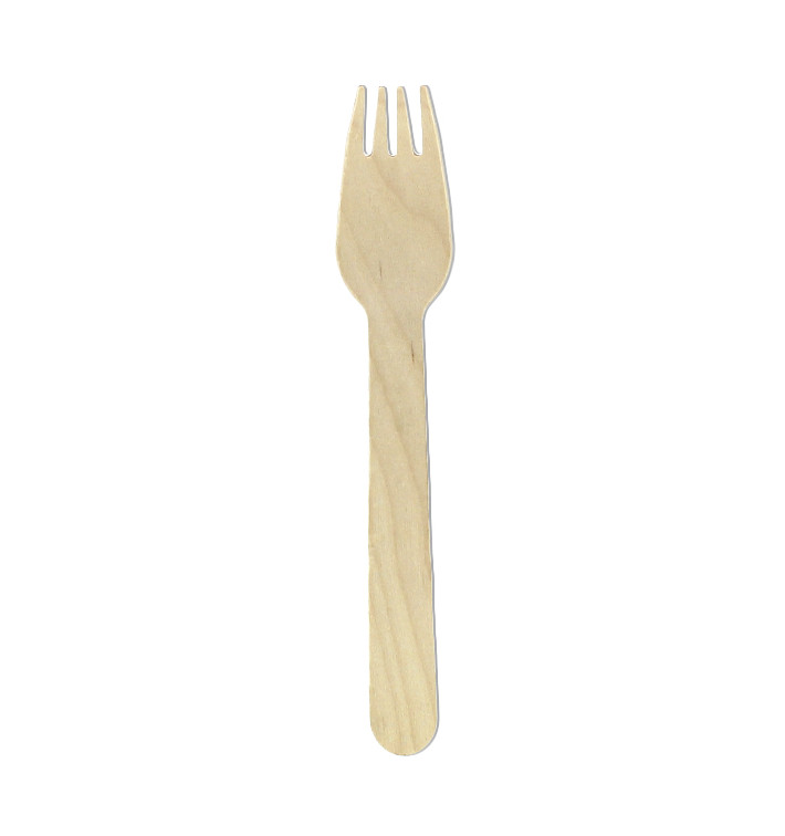 Forchetta di Legno Eco 16cm (100 Pezzi) Forchetta di Legno Eco 16cm (100 Pezzi)