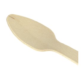 Mini Cucchiaio di Legno Eco 11cm (100 Pezzi)