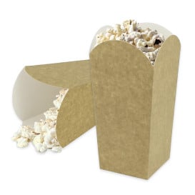 Scatola per Pop Corn Piccolo Kraft 45g 6,5x8,5x15cm (700 Pezzi)