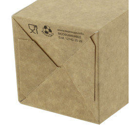 Scatola per Pop Corn Piccolo Kraft 45 g6,5x8,5x15cm (25 Pezzi)