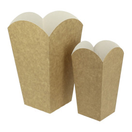 Scatola Pop Corn Mediano Kraft 90g 7,8x10,5x18cm (25 Pezzi)