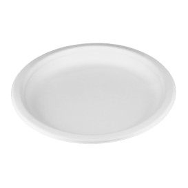 Piatto in Canna da Zucchero Bianco Ø17 cm (800 Pezzi)