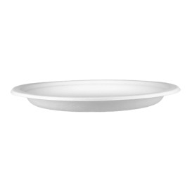 Piatto in Canna da Zucchero Bianco Ø17 cm (800 Pezzi)
