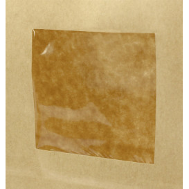 Sacchetto di Carta con chiusura e finestra 15+7x23cm (50 Pezzi)