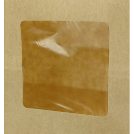 Sacchetto di Carta con chiusura e finestra 20+8x23cm (50 Pezzi)