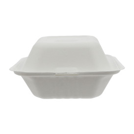 Contenitori Canna Zucchero Bianco 152x153x77mm (125 Pezzi)