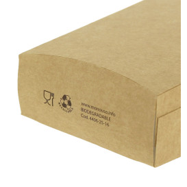 Scatola Kraft per Fritte Grande 8,2x4,5x14,9cm (25 Pezzi)