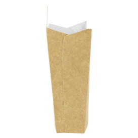Scatola Kraft per Fritte Mediano 8,2x3,5x12,5cm (25 Pezzi)