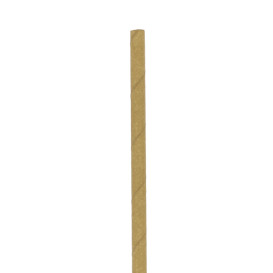 Cannuccia Dritta di Carta Kraft Ø6mm 21cm (3.000 Pezzi)