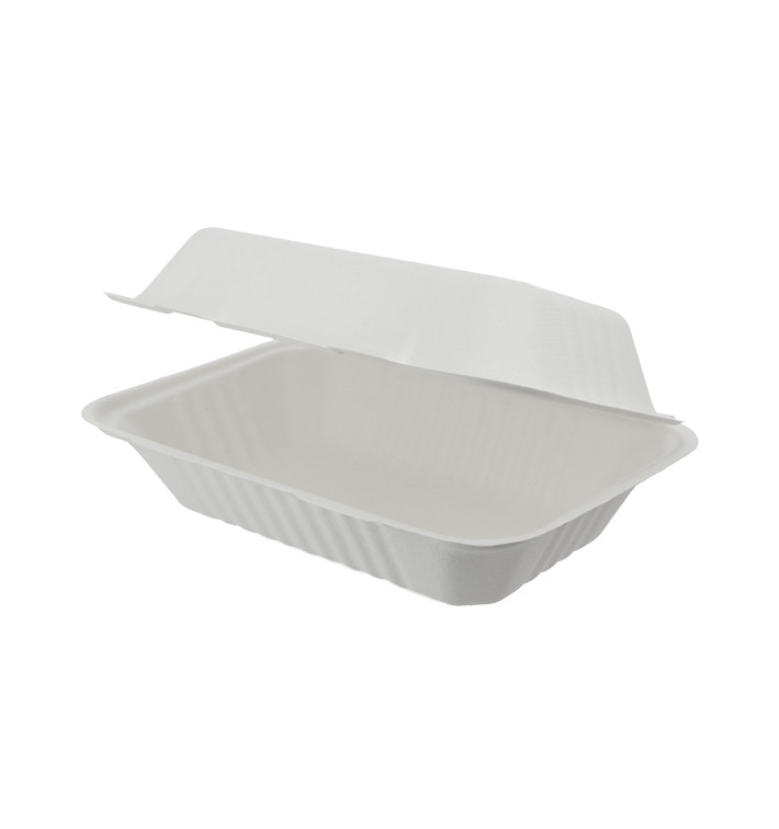 Contenitori Canna da Zucchero Bianco 150x220x50mm (50 Pezzi) Contenitori Canna da Zucchero Bianco 150x220x50mm (50 Pezzi)