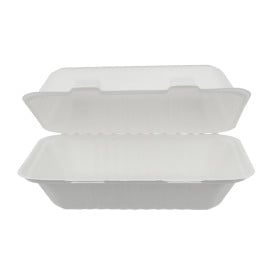 Contenitori Canna da Zucchero Bianco 150x220x50mm (50 Pezzi)