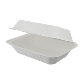 Contenitori Canna da Zucchero Bianco 150x220x50mm (300 Pezzi)