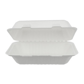 Contenitori Canna da Zucchero Bianco 150x220x50mm (300 Pezzi)