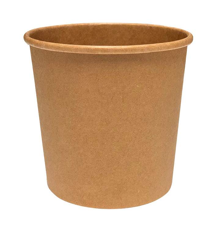 Contenitore di cartone Kraft da 12Oz/350ml (500 pezzi) Contenitore di cartone Kraft da 12Oz/350ml (500 pezzi)