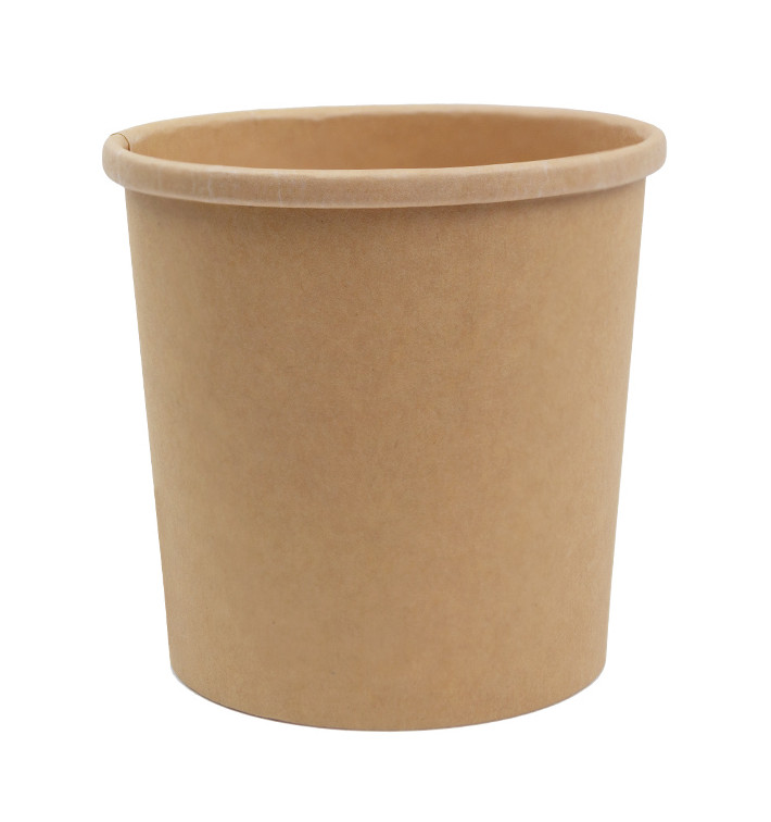 Contenitore di cartone Kraft da 16Oz/450ml (500 pezzi) Contenitore di cartone Kraft da 16Oz/450ml (500 pezzi)