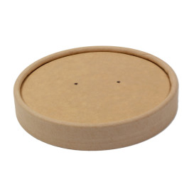 Coperchio in cartone Kraft per contenitore di cartone da 16Oz/450ml (50 pezzi)