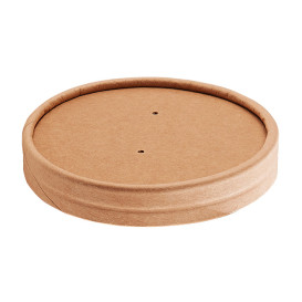 Coperchio in cartone Kraft per contenitore di cartone da 8oz/250ml e 12oz/350ml (500 pezzi)