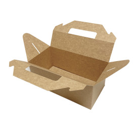 Scatola da picnic in cartone kraft 228x122x97mm (25 pezzi)