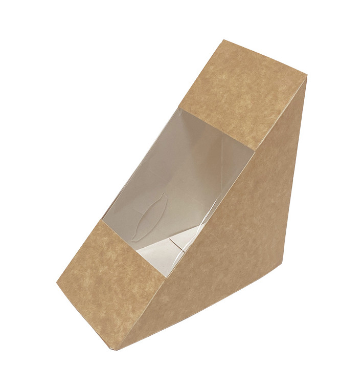 Contenitore in Cartone Kraft con Finestra 125x75x125mm (500 Pezzi) Contenitore in Cartone Kraft con Finestra 125x75x125mm (500 Pezzi)