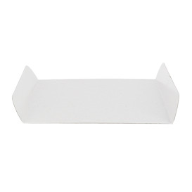 Vassoio di Carta Bianco per Gaufres 13,5x10cm (100 Pezzi)
