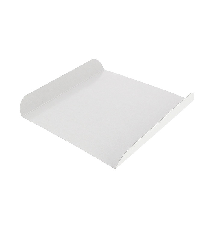 Vassoio di Carta Bianco per Gaufres 13,5x10cm (100 Pezzi) Vassoio di Carta Bianco per Gaufres 13,5x10cm (100 Pezzi)