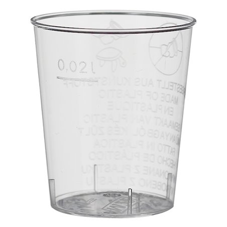 Bicchiere di Plastica per Cicchetto PS 20 ml (2700 Pezzi)