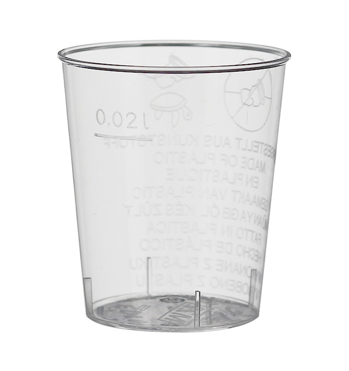 Bicchiere di Plastica per Cicchetto PS 20 ml (50 Pezzi) Bicchiere di Plastica per Cicchetto PS 20 ml (50 Pezzi)