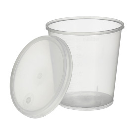 Coperchio per Bicchiere Graduato PP Trasp. 35ml Ø4,5cm (250 Pezzi)