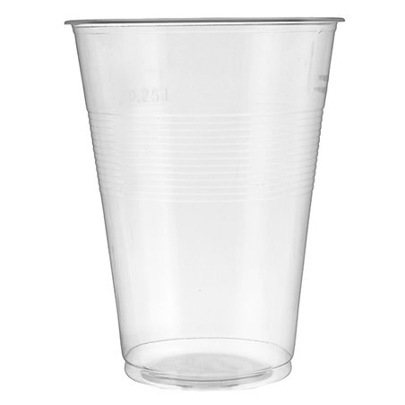 Bicchiere di Plastica PP Trasparente 350ml (50 Pezzi)