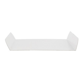 Vassoio di Carta Bianco per Gaufres 13,5x10cm (100 Pezzi)