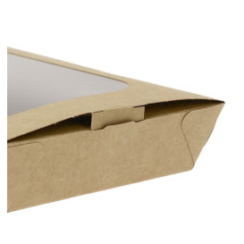 Contenitore  di Carta Premium 21x13x3,5cm 730ml (25 Pezzi)