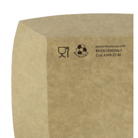 Vaschetta 300ml Kraft 11x7x3,5cm (25 Pezzi)