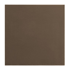 Tovagliolo di Carta Punta Punta 25x25cm Marrone (50 Pezzi)