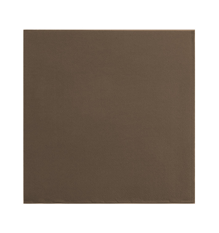 Tovagliolo di Carta Punta Punta 25x25cm Marrone (50 Pezzi) Tovagliolo di Carta Punta Punta 25x25cm Marrone (50 Pezzi)