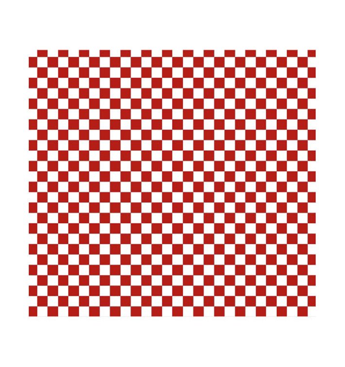 Carta Antigrasso “Vichy” Rosso 28x31cm (1000 Pezzi)