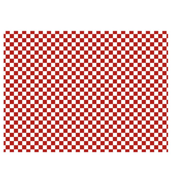 Carta Antigrasso “Vichy” Rosso 31x42cm (1000 Pezzi) Carta Antigrasso “Vichy” Rosso 31x42cm (1000 Pezzi)
