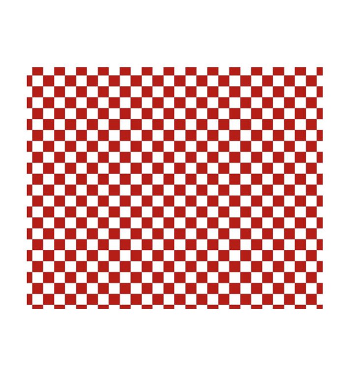 Carta Antigrasso “Vichy” Rosso 20x24,5cm (1000 Pezzi) Carta Antigrasso “Vichy” Rosso 20x24,5cm (1000 Pezzi)