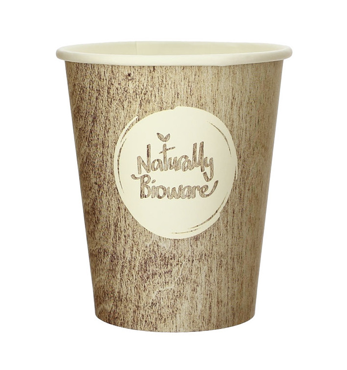 Bicchiere di Carta Eco PLA BioWare 9Oz/270ml Ø8,0cm (1000 Pezzi) Bicchiere di Carta Eco PLA BioWare 9Oz/270ml Ø8,0cm (1000 Pezzi)