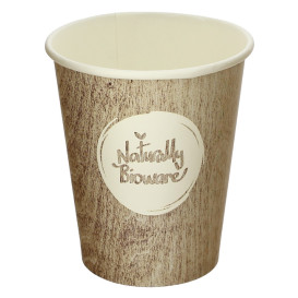 Bicchiere di Carta Eco PLA BioWare 9Oz/270ml Ø8,0cm (50 Pezzi)